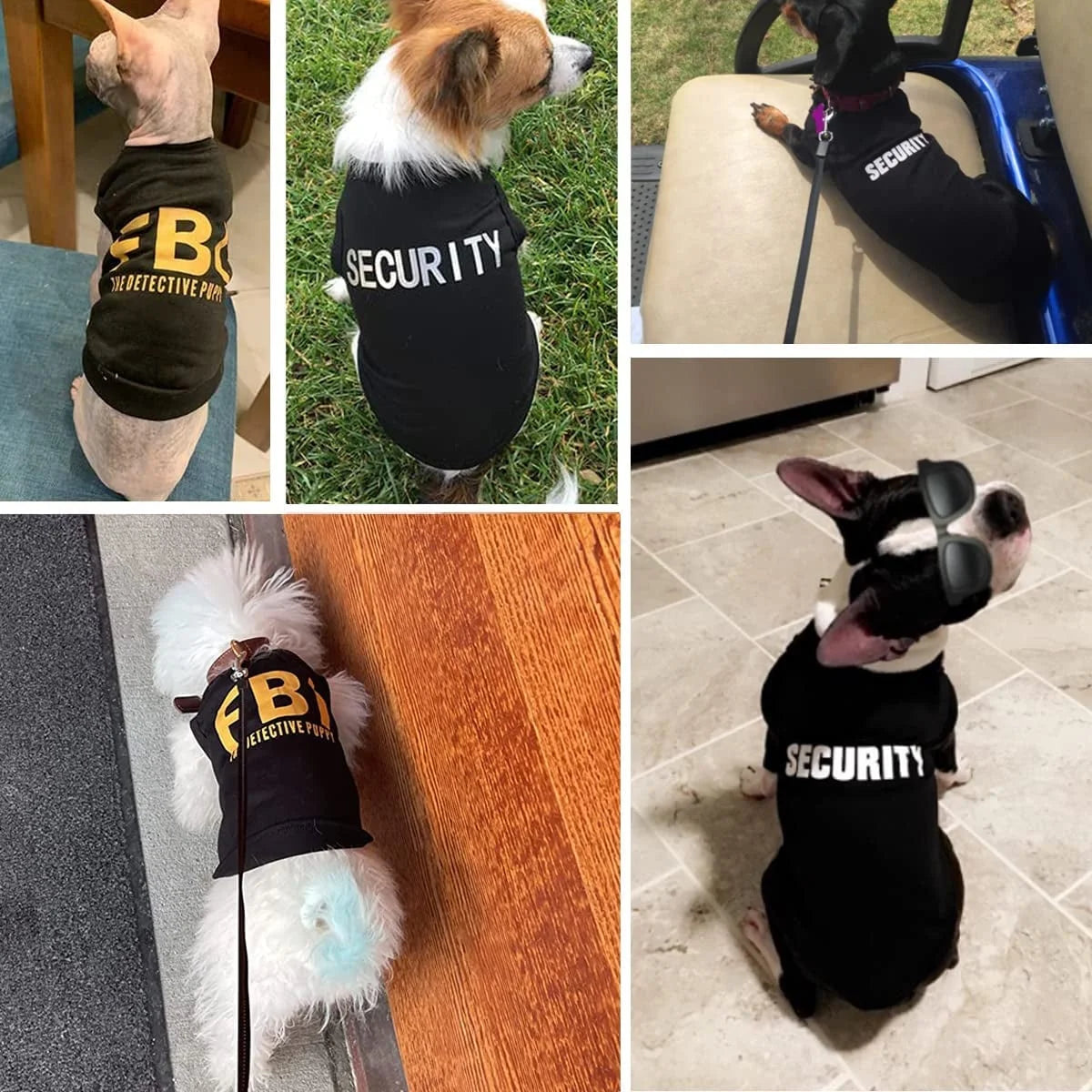 4 Packs Dog Shirts for Small Dog, Pet T-Shirts Clothes Vest for Puppy Boy Girl